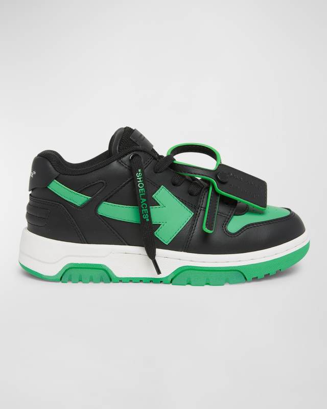 Boy's Out Of Office Low-Top Leather Sneakers, Kids